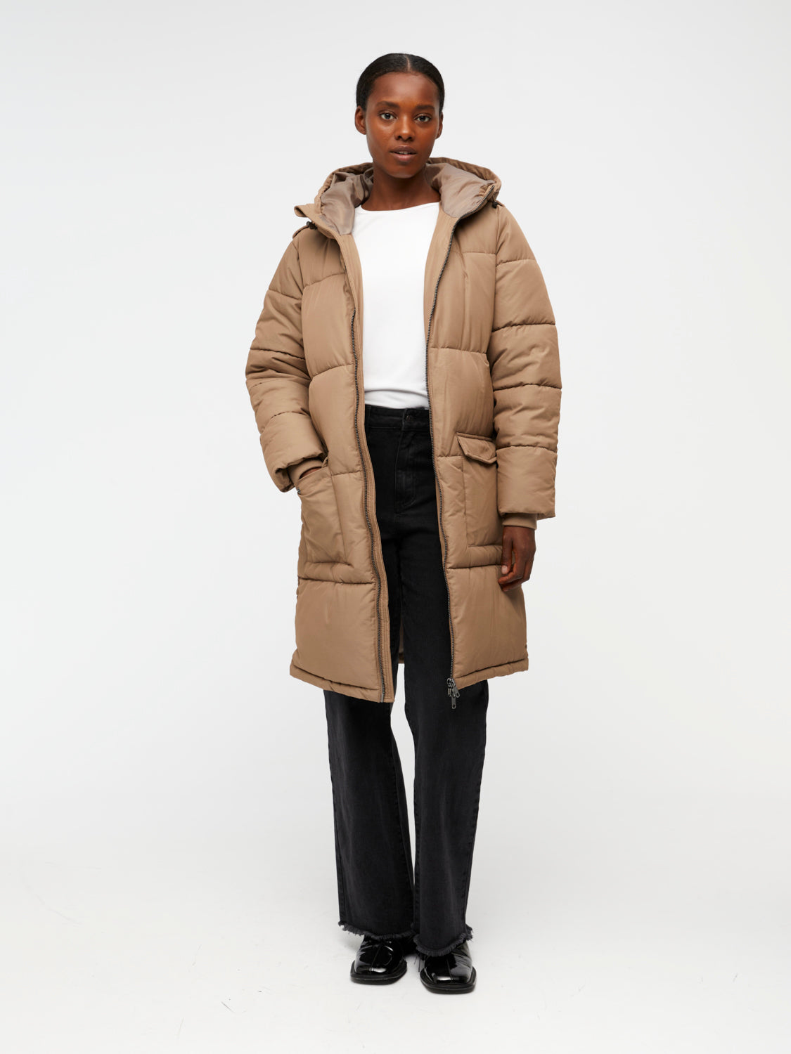 OBJZHANNA Coat - Fossil